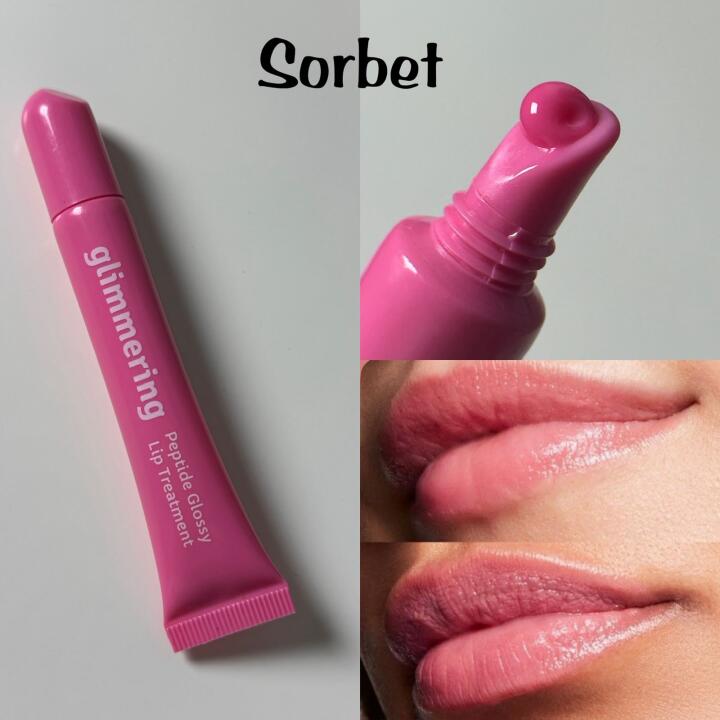 Peptide glossy lip treatment