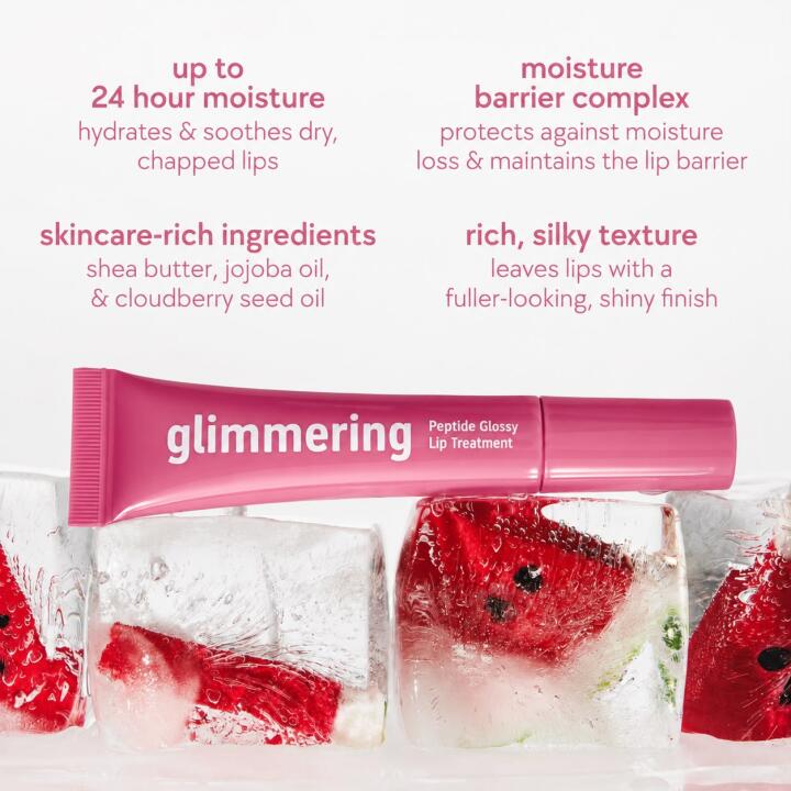 Peptide glossy lip treatment